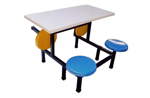 【玻璃钢餐桌椅】99.9%的食堂都用它